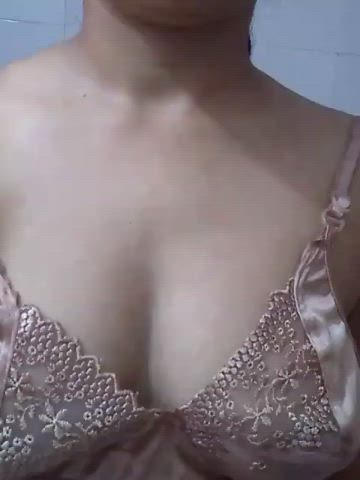 Boobs Bra Hotwife Indian gif