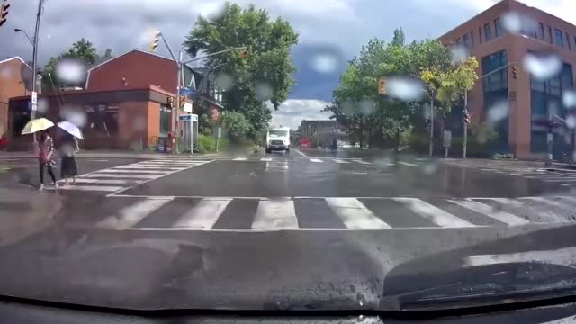 Driver Caught Purposely Splashing Pedestrians