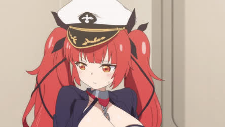 Anime Big Tits Ecchi Redhead gif