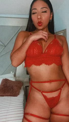 camgirl colombian latina lingerie mistress streamate gif