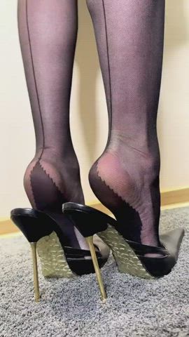 Heels Pantyhose Soles gif