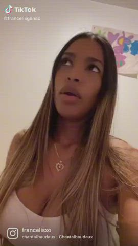 big tits huge tits latina milf tiktok gif