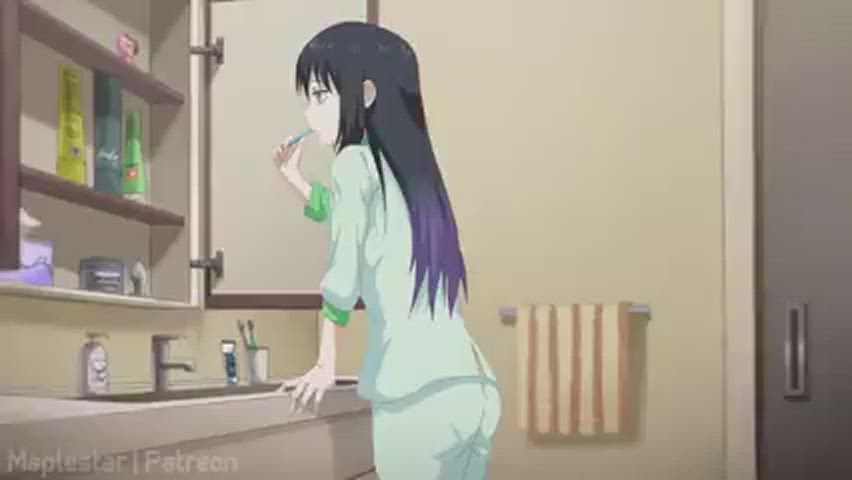 Accidental Animation Anime Bending Over Pussy Pussy Lips Upskirt gif