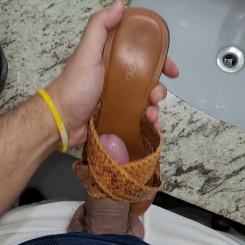 cumshot feet fetish foot fetish male masturbation shoes gif