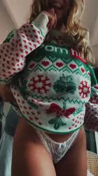 Christmas Small Tits Teen gif