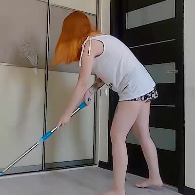 Redhead housewife sucks you & fucks in POV