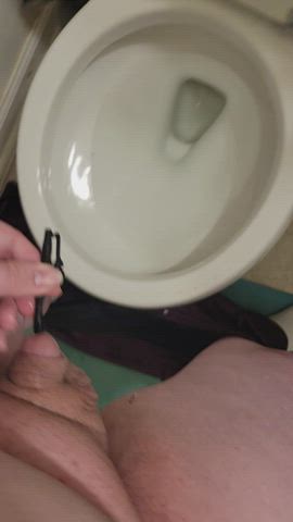 gay little dick pee toilet watersports gif