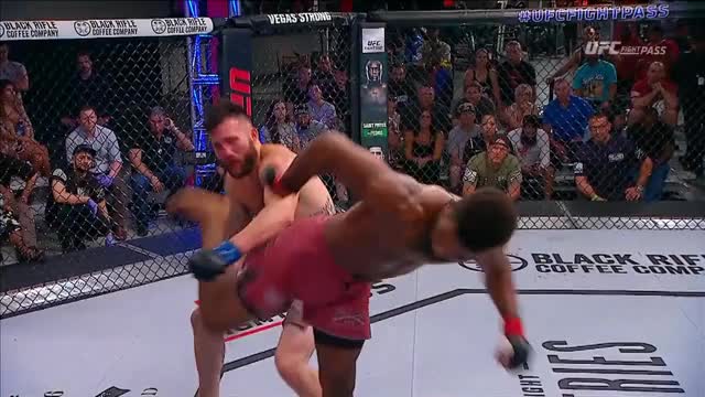 Chris Curtis with an interesting and awesome back hook kick?!? I don't even know