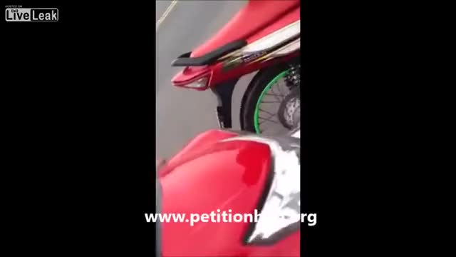 Brown Bitch gets Gangbanged by bikers