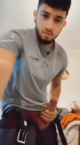 big balls big dick gay jerk off male masturbation tiktok gif