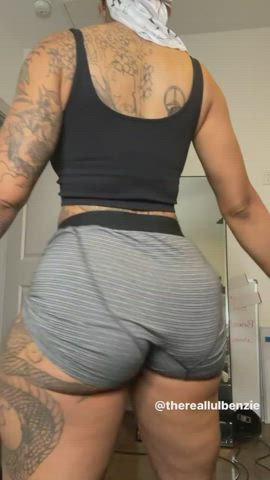 Ass Ebony Tattoo Thick Twerking gif