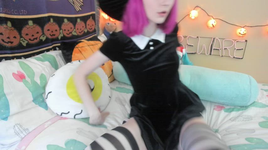 Cosplay Goth Petite gif