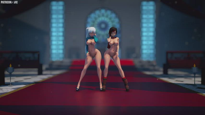 Animation Anime Big Ass Big Tits Booty Bouncing Tits Cartoon Dancing Striptease gif