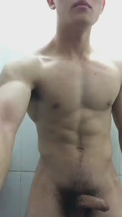 Fit boy Stroking