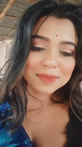 big tits boobs downblouse ebony huge tits indian natural tits saree gif