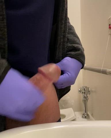 Let me just lube up my gloves before I begin the examination!