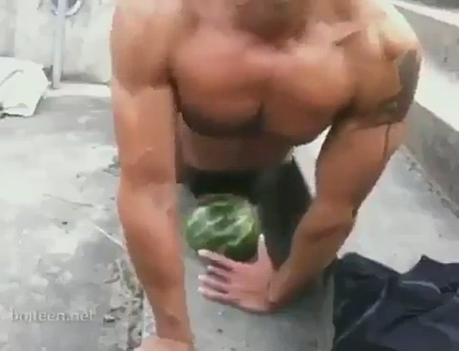 Humping a melon