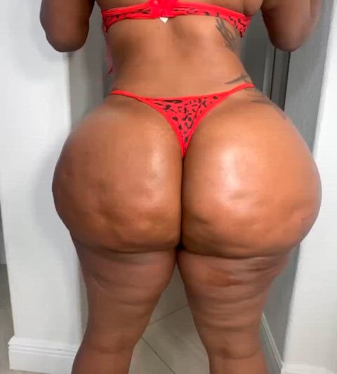 ass booty fake ass ass-worship ebony-ass thongs women-of-color gif