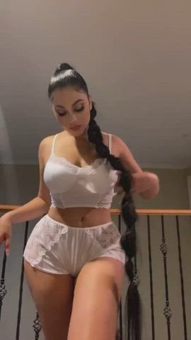 big ass big tits latina twerking gif