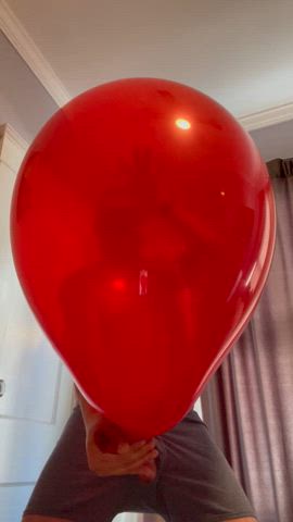 Intense Balloon Play (Part 6 [Finale]): After a squirt of precum shot out, it was