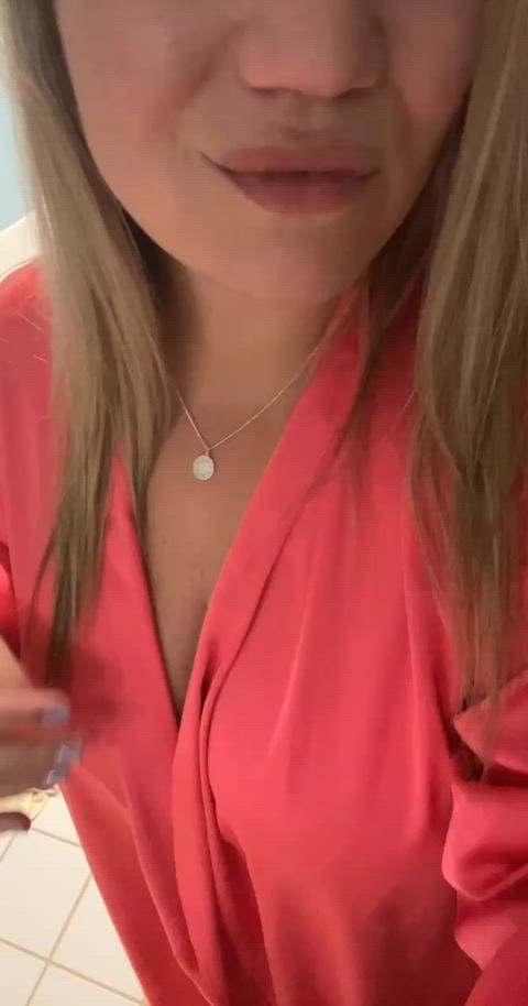 big tits blonde milf gif