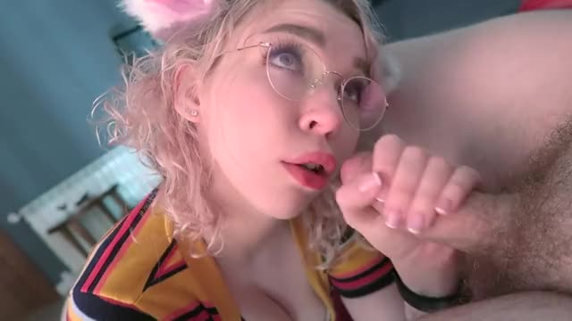 Nerdy Glasses Kitty Neko kisses head