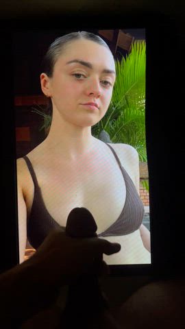 celebrity cum cumshot maisie williams tribute gif