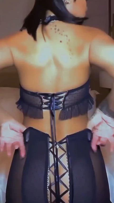 ass lingerie rihanna tits gif