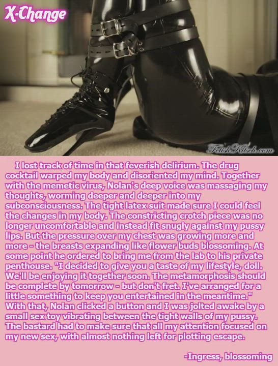 Bondage Latex Vibrator XChange gif