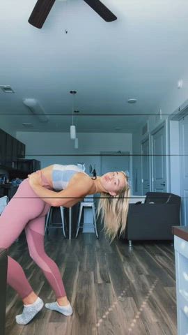 Blonde Homemade Leggings gif