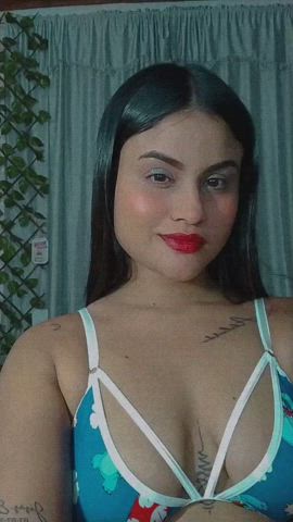 Big Tits Latina Natural Tits Tattoo gif