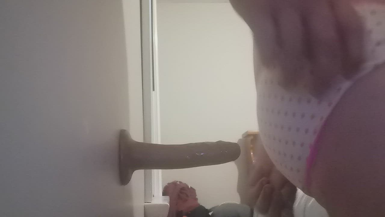 Anal Play Dildo Panties gif