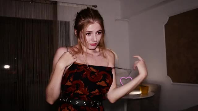 Dancing and Revealing my Busty Petite Body - AvrilxLust