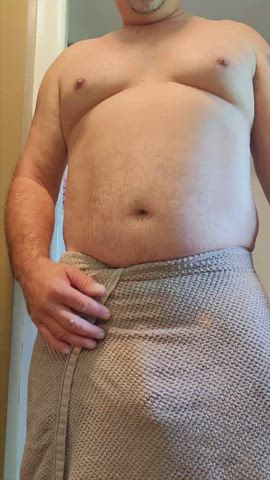 Dammit! Stupid towel won't stay on (50)