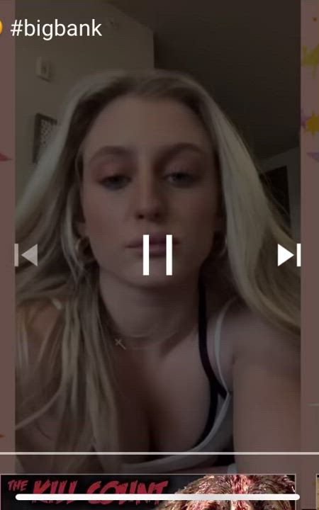 Blonde Booty Bubble Butt TikTok gif