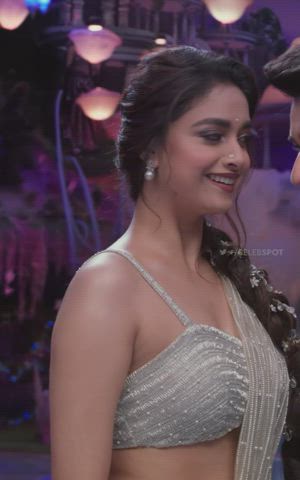 dancing saree smile gif