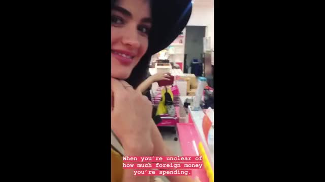 Lucy Hale Cute Wink