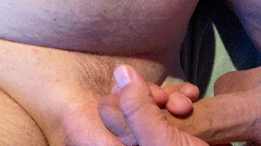 cut cock rubbing uncut gif