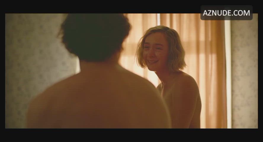 bed sex blonde celebrity moaning nipples riding saoirse ronan tits gif
