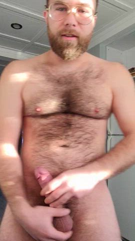 big dick dom hairy hairy chest hairy cock male dom male masturbation masturbating