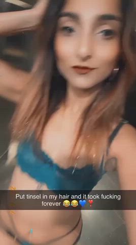 indian small tits solo strip gif