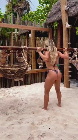 big ass fitness thong gif