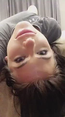 adriana chechik blowjob deepthroat selfie gif