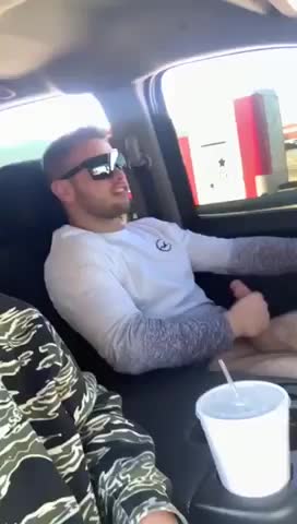 Hot jerking in the car ...