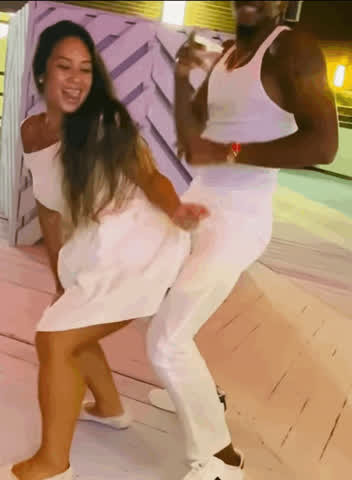 african american asianhotwife dancing dress filipina interracial twerking watching