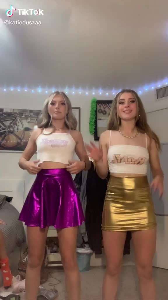 Not only is this the perfect tiktok but there’s a panty flash too