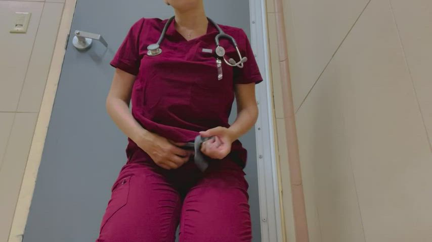 Amateur Anal Butt Plug Nurse Toy gif