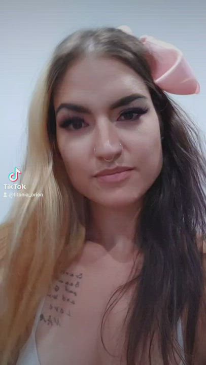 Blonde Cute TikTok gif