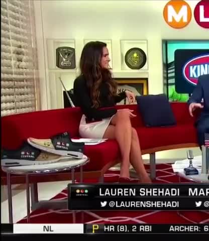 Lauren Shehadi showing off her sexy legs