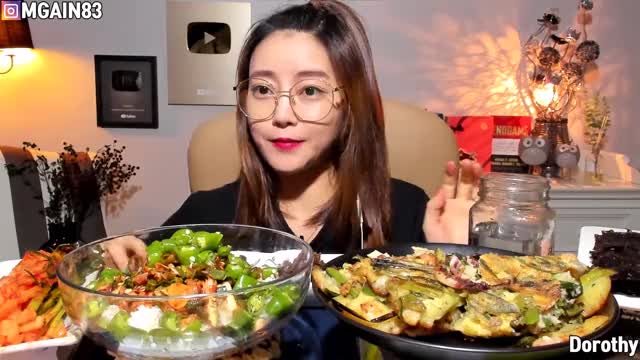 도로시_연안식당 꼬막비빔밥 해물파전 청양고추 먹방-2